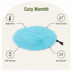 DogBedHouse Constant-Temperature Plush Pet Heating Pad (USB Powered)
