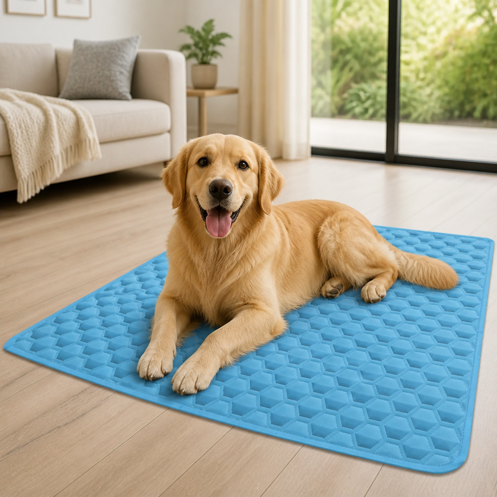 DogBedHouse Cooling & Breathable Ice Silk Pet Mat (Machine Washable)