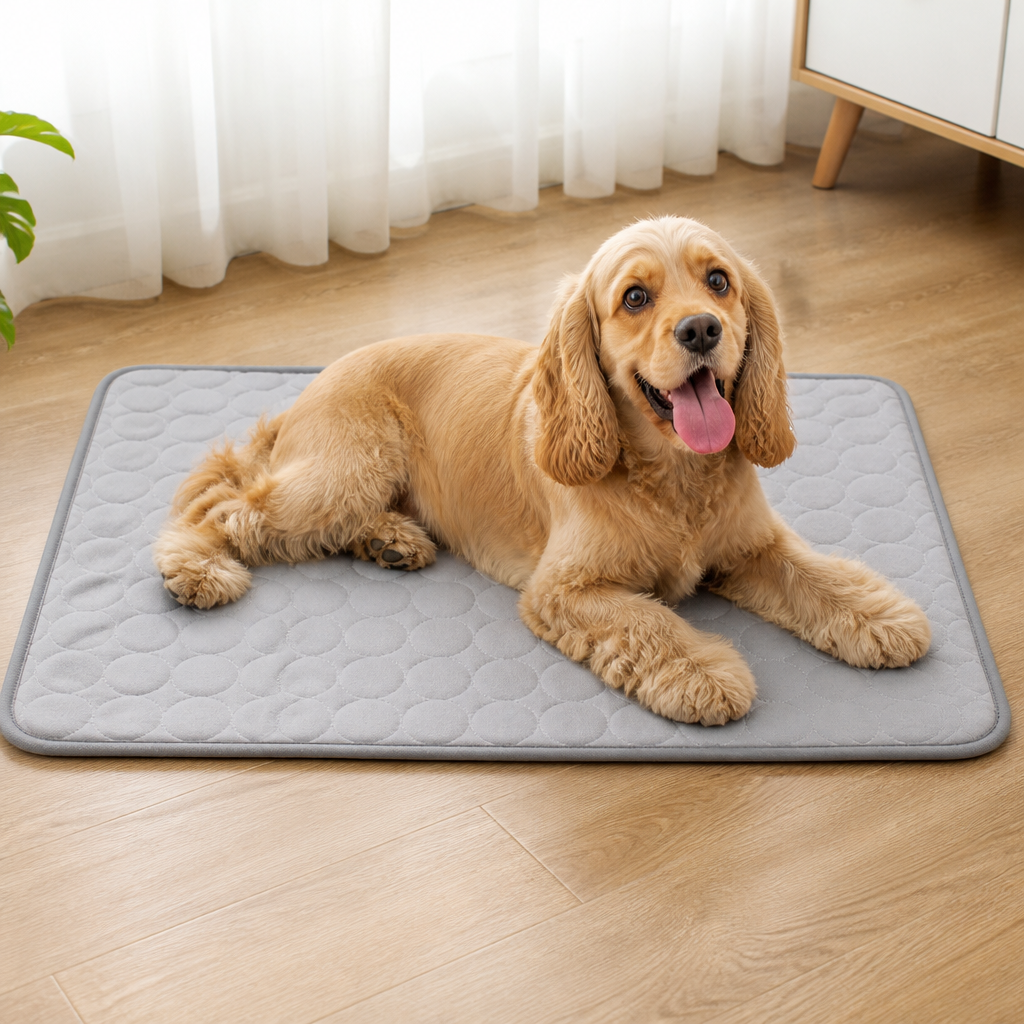 DogBedHouse Cooling & Breathable Ice Silk Pet Mat (Machine Washable)