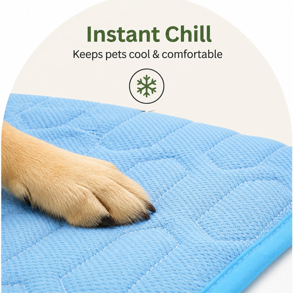 DogBedHouse Cooling Breathable & Sweat-Absorbent Chemical-Free Pet Mat