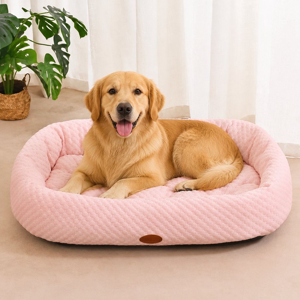 DogBedHouse Cooling Donut Plush Dog Bed