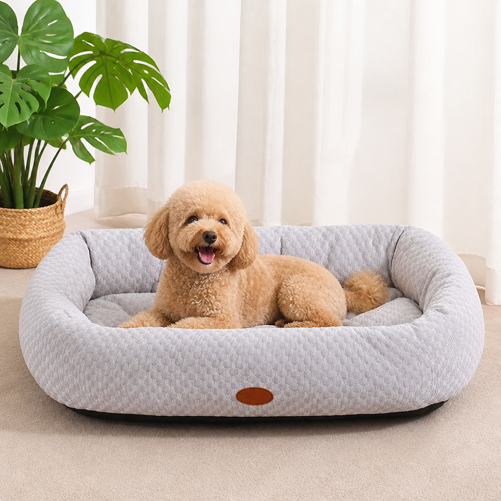 DogBedHouse Cooling Donut Plush Dog Bed