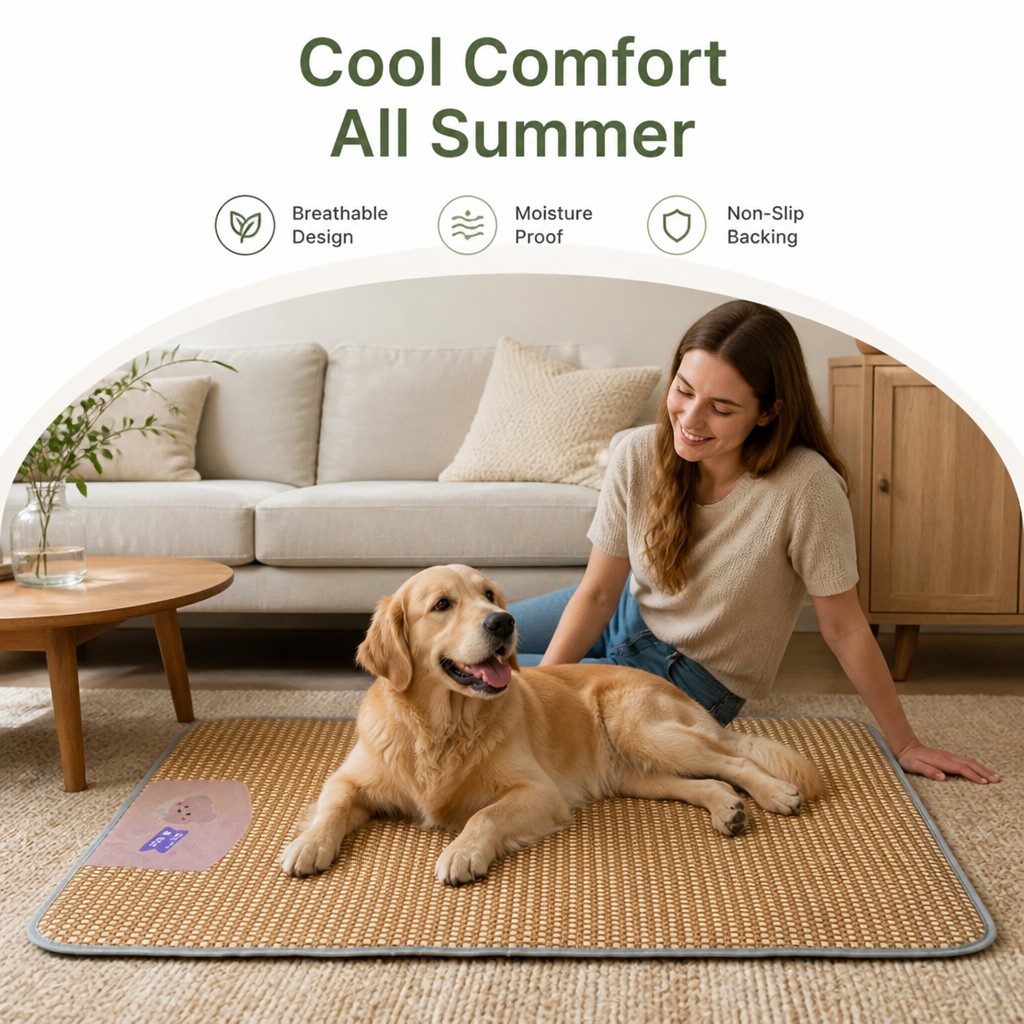 DogBedHouse Cooling Moisture-Proof & Non-Slip Pet Mat