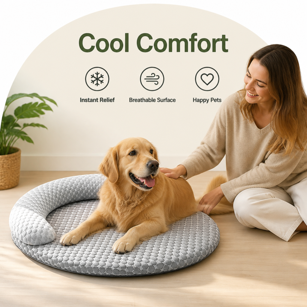 DogBedHouse Cooling Removable & Washable Pet Mat