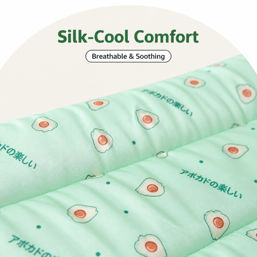 DogBedHouse Cooling Silk & Breathable Pet Mat (Hand Washable)