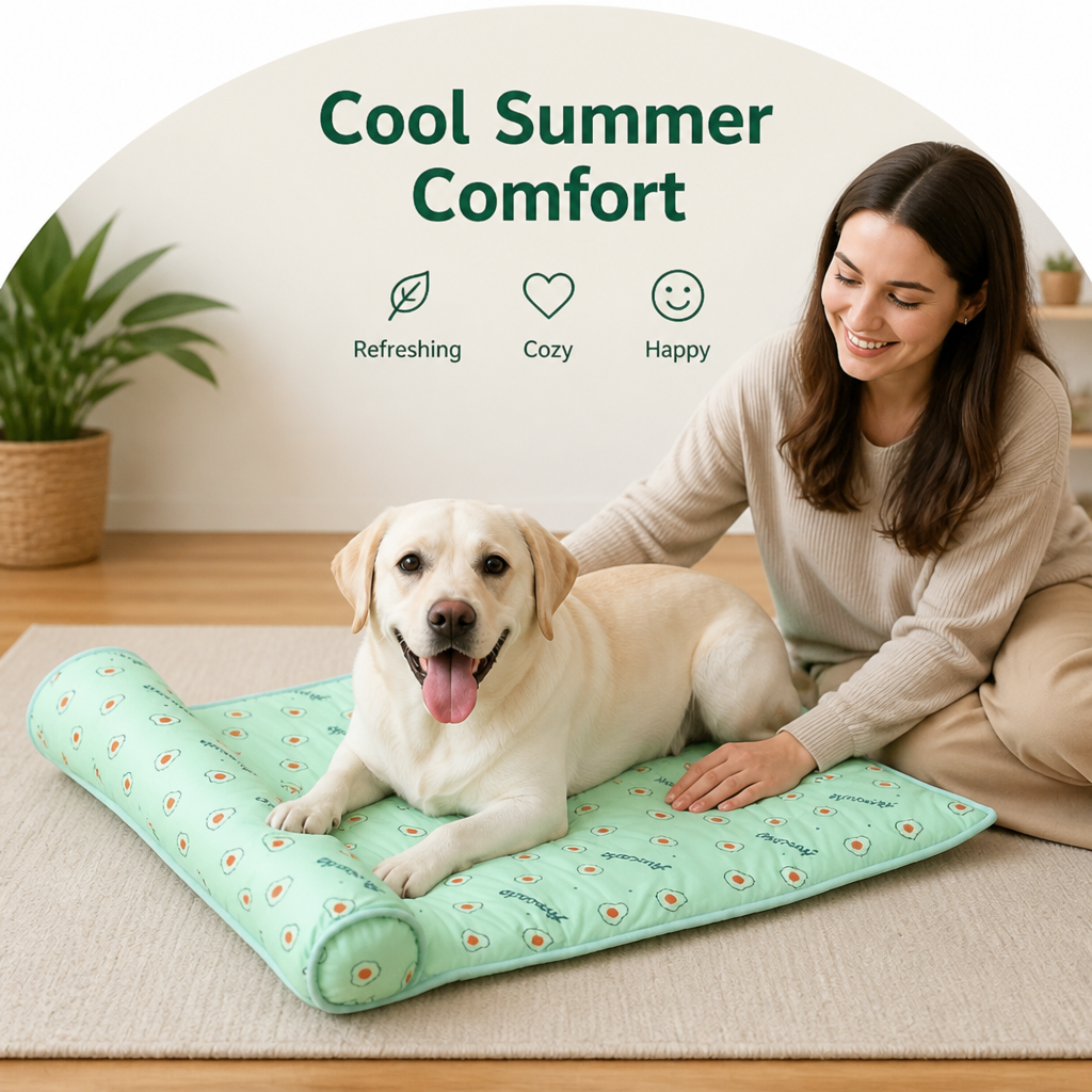 DogBedHouse Cooling Silk & Breathable Pet Mat (Hand Washable)