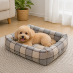 DogBedHouse Cotton & Linen Breathable Pet Nest (Removable Cover)