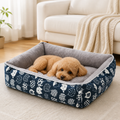 DogBedHouse Cotton & Linen Breathable Pet Nest (Removable Cover)