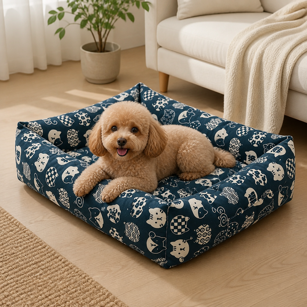 DogBedHouse Cotton & Linen Breathable Pet Nest (Removable Cover)