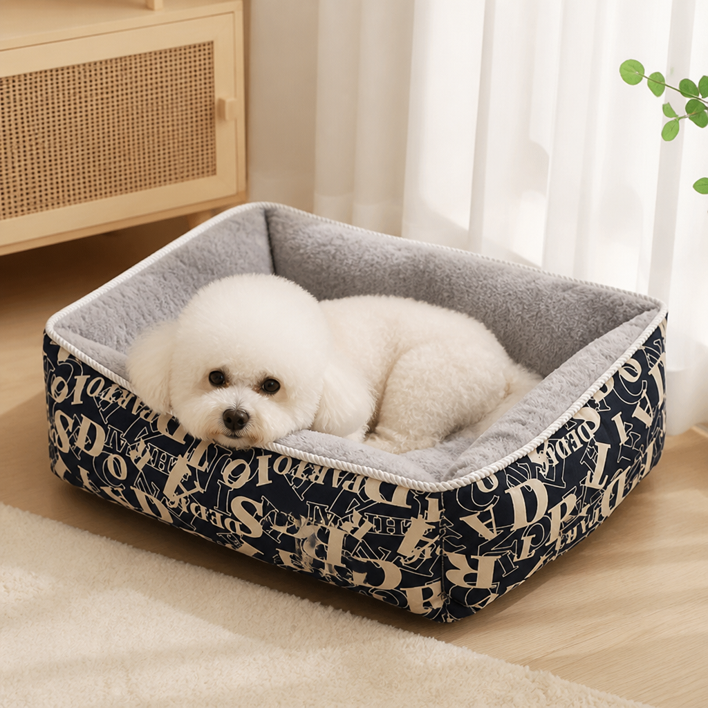 DogBedHouse Cotton & Linen Breathable Pet Nest (Removable Cover)