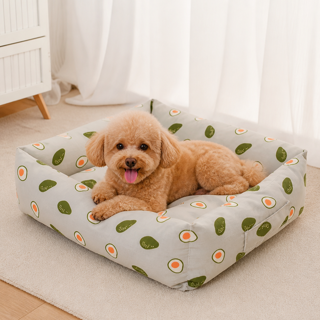 DogBedHouse Cotton & Linen Breathable Pet Nest (Removable Cover)
