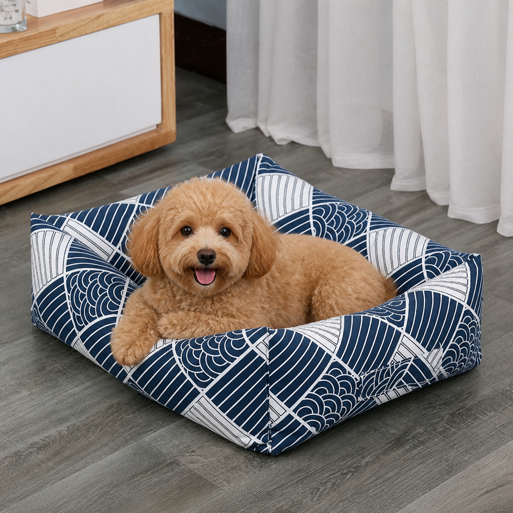 DogBedHouse Cotton & Linen Breathable Pet Nest (Removable Cover)