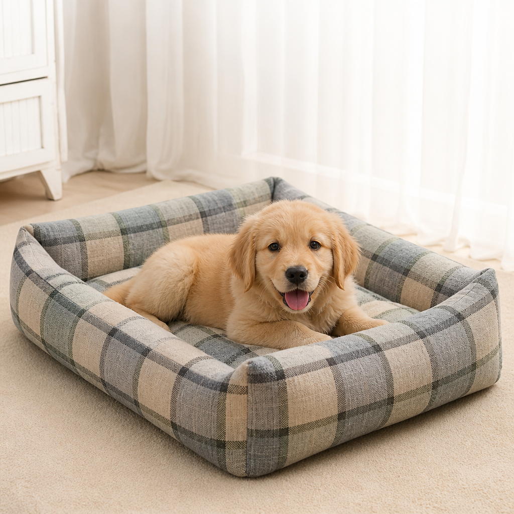 DogBedHouse Cotton & Linen Breathable Pet Nest (Removable Cover)