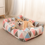 DogBedHouse Cotton & Linen Breathable Pet Nest (Removable Cover)