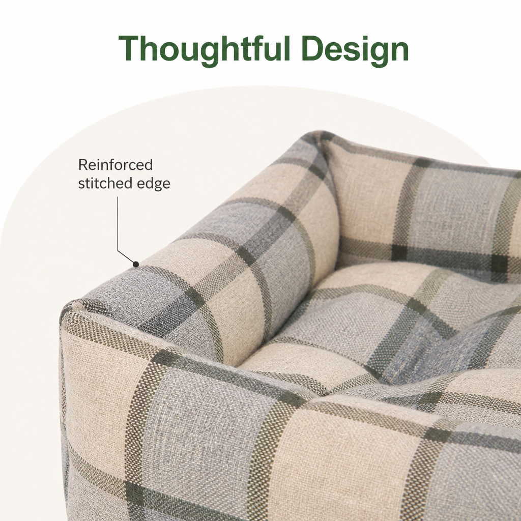 DogBedHouse Cotton & Linen Breathable Pet Nest (Removable Cover)