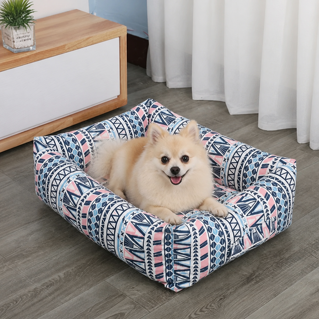 DogBedHouse Cotton & Linen Breathable Pet Nest (Removable Cover)
