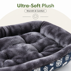 DogBedHouse Cozy Insulated Plush Dog Bed