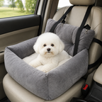 DogBedHouse Cushioned Plush Washable Car Seat Cover (Foldable Hammock)