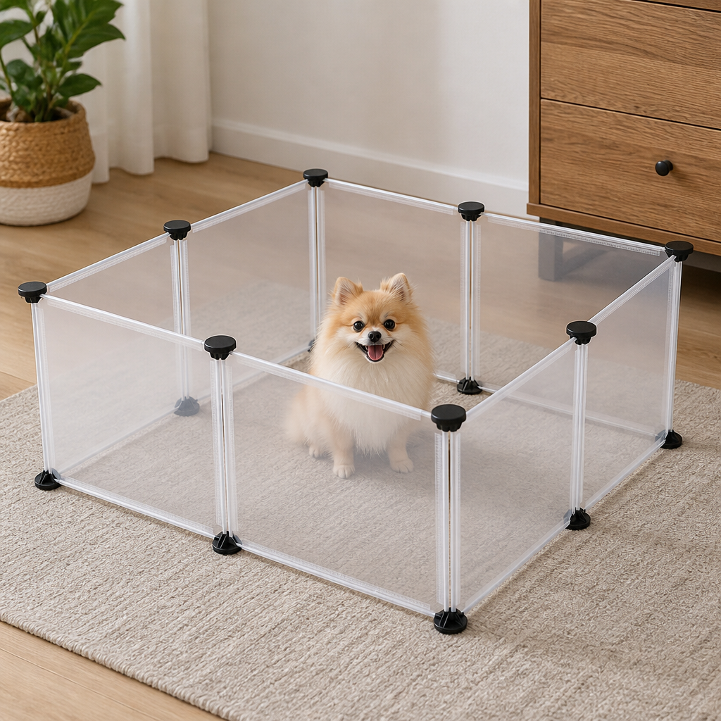 DogBedHouse DIY Modular & Foldable Small Pet Playpen