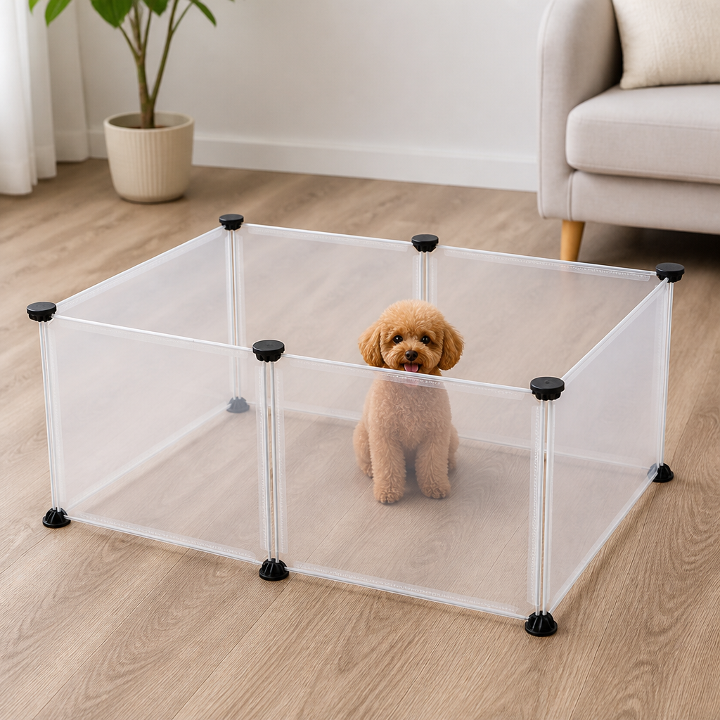 DogBedHouse DIY Modular & Foldable Small Pet Playpen