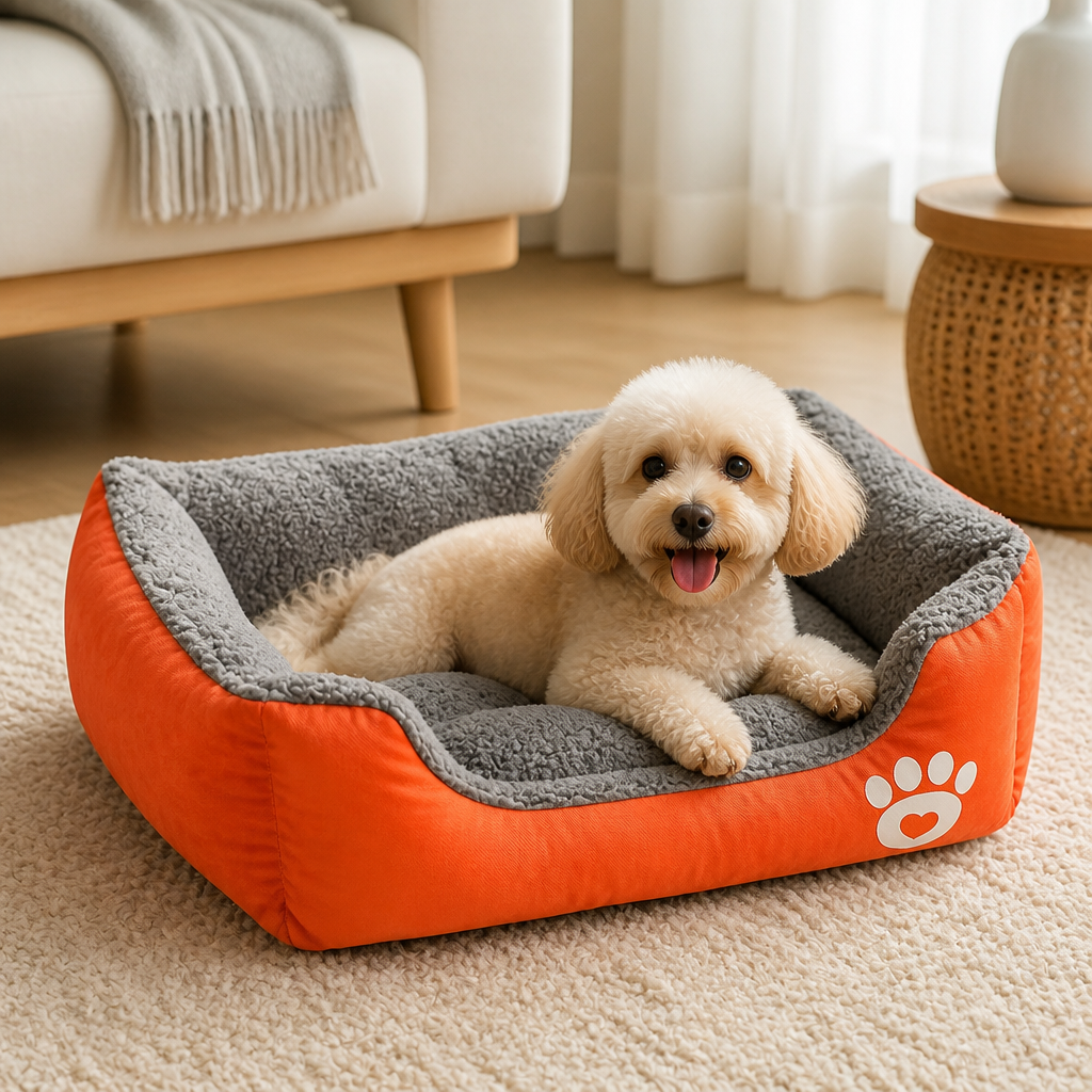 DogBedHouse Deep Plush & Calming Dog Bed