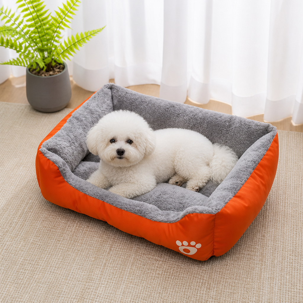 DogBedHouse Deep Plush & Calming Dog Bed