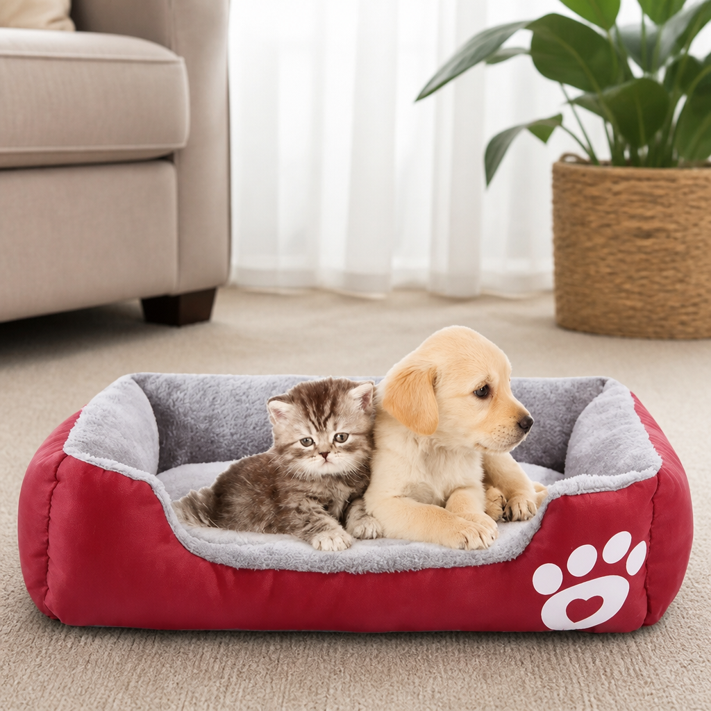 DogBedHouse Deep Plush & Calming Dog Bed