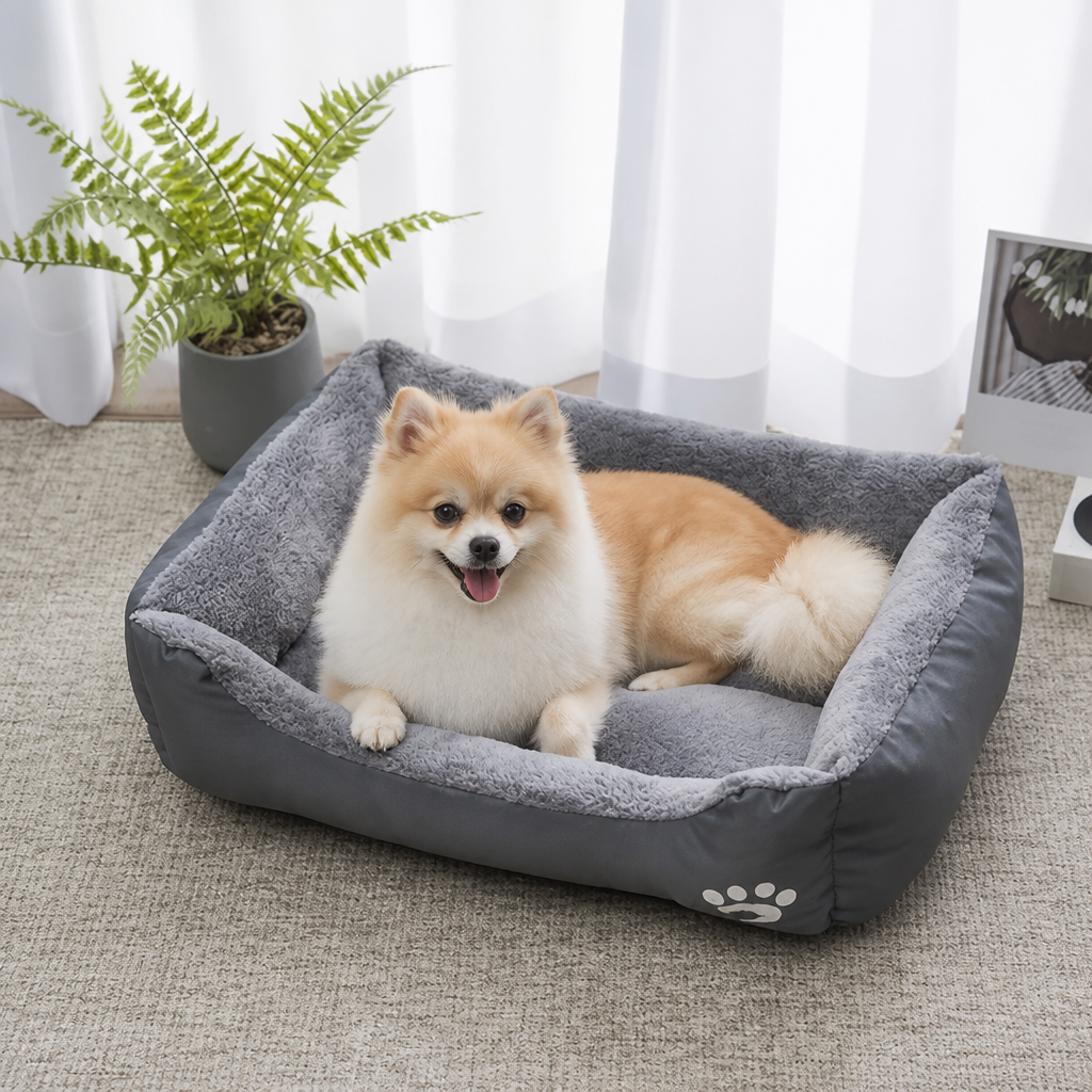 DogBedHouse Deep Plush & Calming Dog Bed