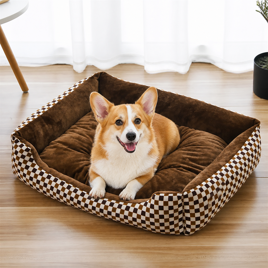 DogBedHouse Deep Plush & Calming Dog Bed
