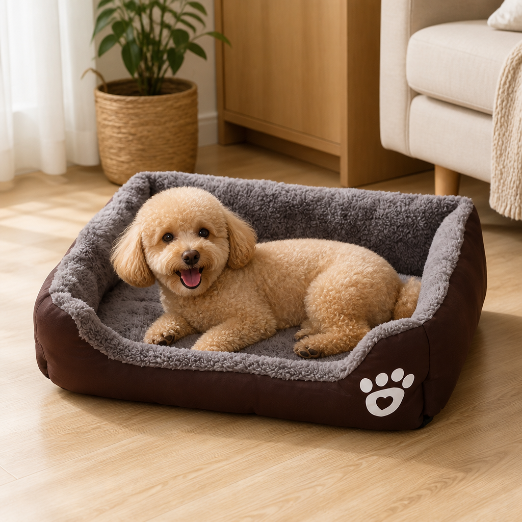 DogBedHouse Deep Plush & Calming Dog Bed