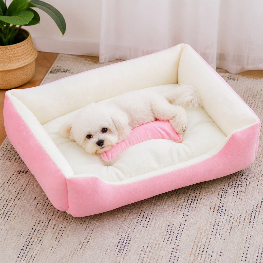 DogBedHouse Deep Plush & Calming Dog Bed