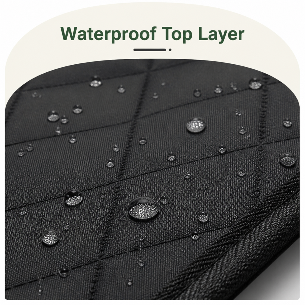 DogBedHouse Detachable Hard-Bottom & Waterproof Back Seat Extender