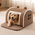 DogBedHouse Detachable Washable Coral Velvet & PP Cotton Kennel Mat
