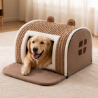 DogBedHouse Detachable Washable Coral Velvet & PP Cotton Kennel Mat