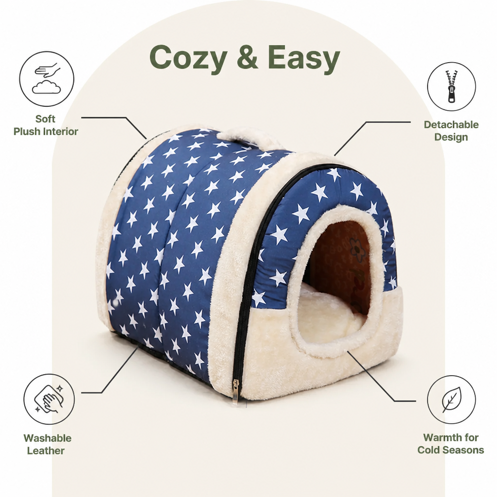 DogBedHouse Detachable Washable Leather Pet Mat