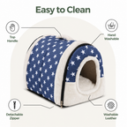 DogBedHouse Detachable Washable Leather Pet Mat (Hand Washable)