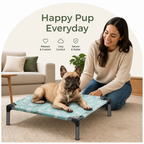 DogBedHouse Detachable & Washable Raised Hammock Bed