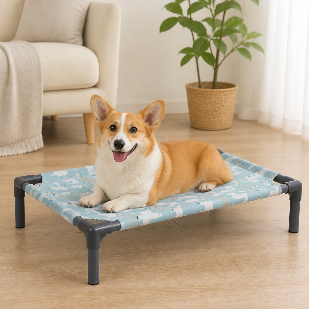 DogBedHouse Detachable & Washable Raised Hammock Bed