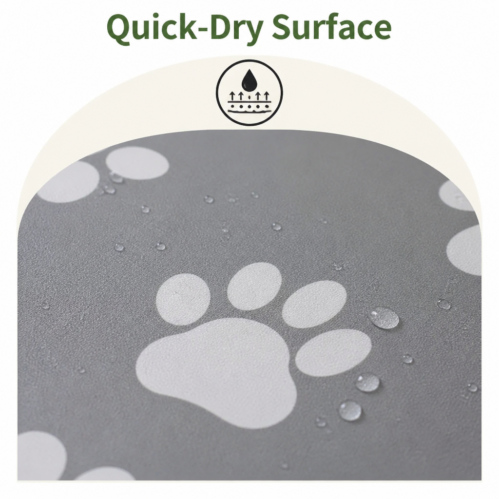 DogBedHouse Diatomite Absorbent & Non-Slip Pet Mat