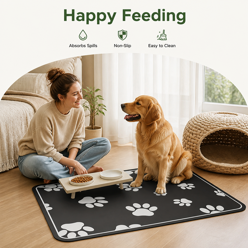 DogBedHouse Diatomite Absorbent & Non-Slip Pet Mat