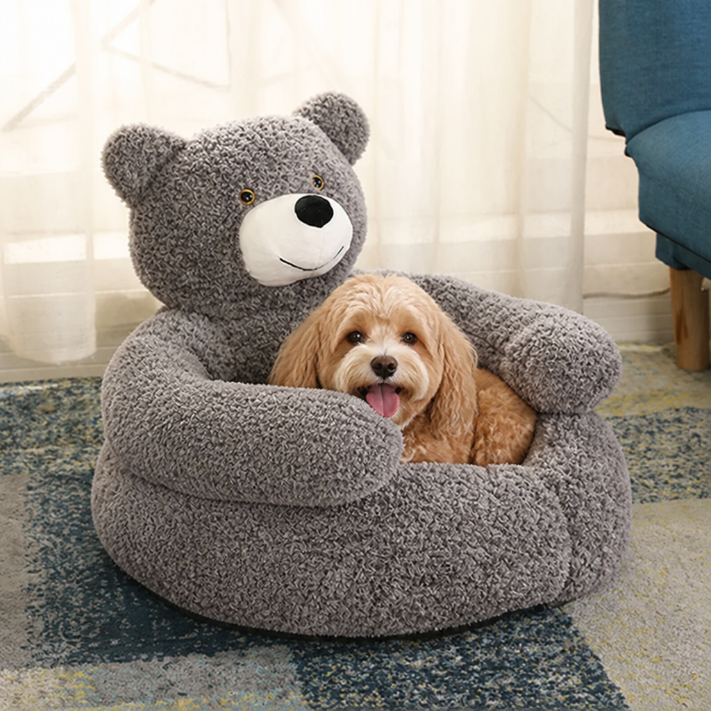 DogBedHouse Donut Plush & Washable Dog Sofa Bed