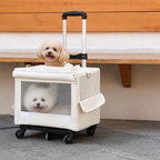 DogBedHouse Double-Decker Convertible Wheeled Travel Carrier