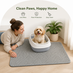 DogBedHouse Double-Layer Honeycomb & Waterproof Cat Litter Mat