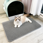 DogBedHouse Double-Layer Honeycomb & Waterproof Cat Litter Mat
