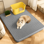 DogBedHouse Double-Layer Honeycomb Waterproof & Non-Slip Cat Litter Mat