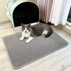 DogBedHouse Double-Layer Honeycomb Waterproof & Non-Slip Cat Litter Mat