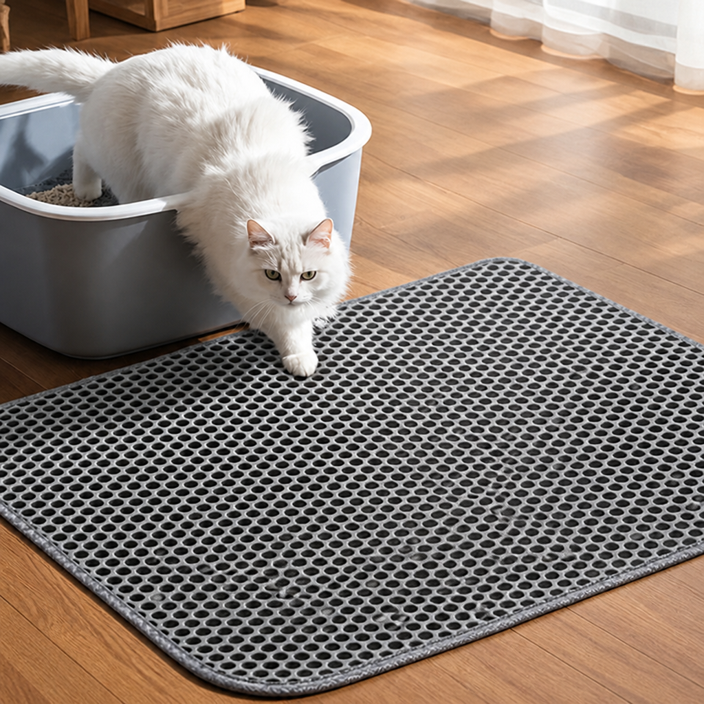 DogBedHouse Double-Layer Sand Trap & Non-Slip Litter Mat