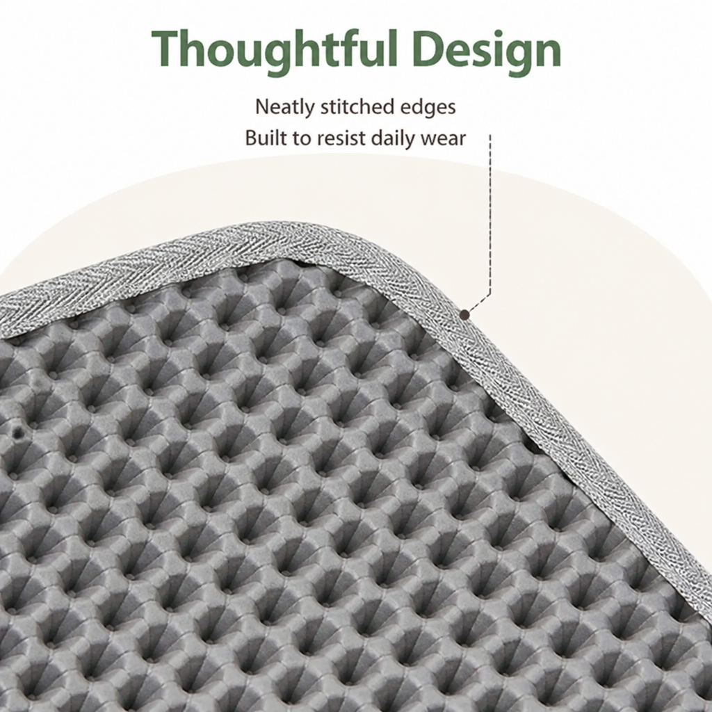 DogBedHouse Double-Layer Sand Trap & Non-Slip Litter Mat