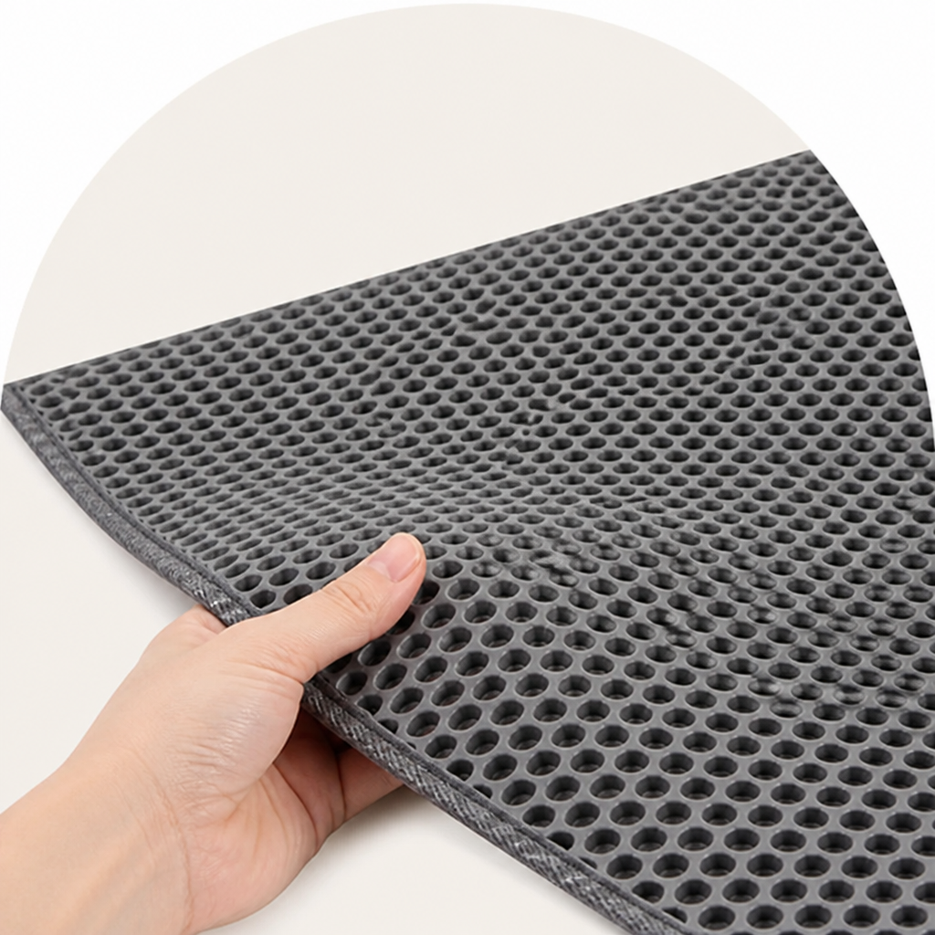 DogBedHouse Double-Layer Sand Trap & Non-Slip Litter Mat