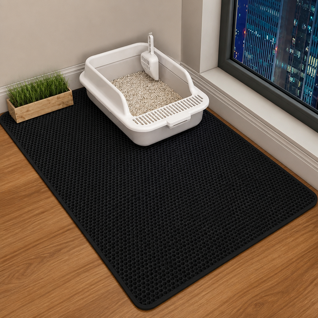 DogBedHouse Double-Layer Sand Trap & Non-Slip Litter Mat